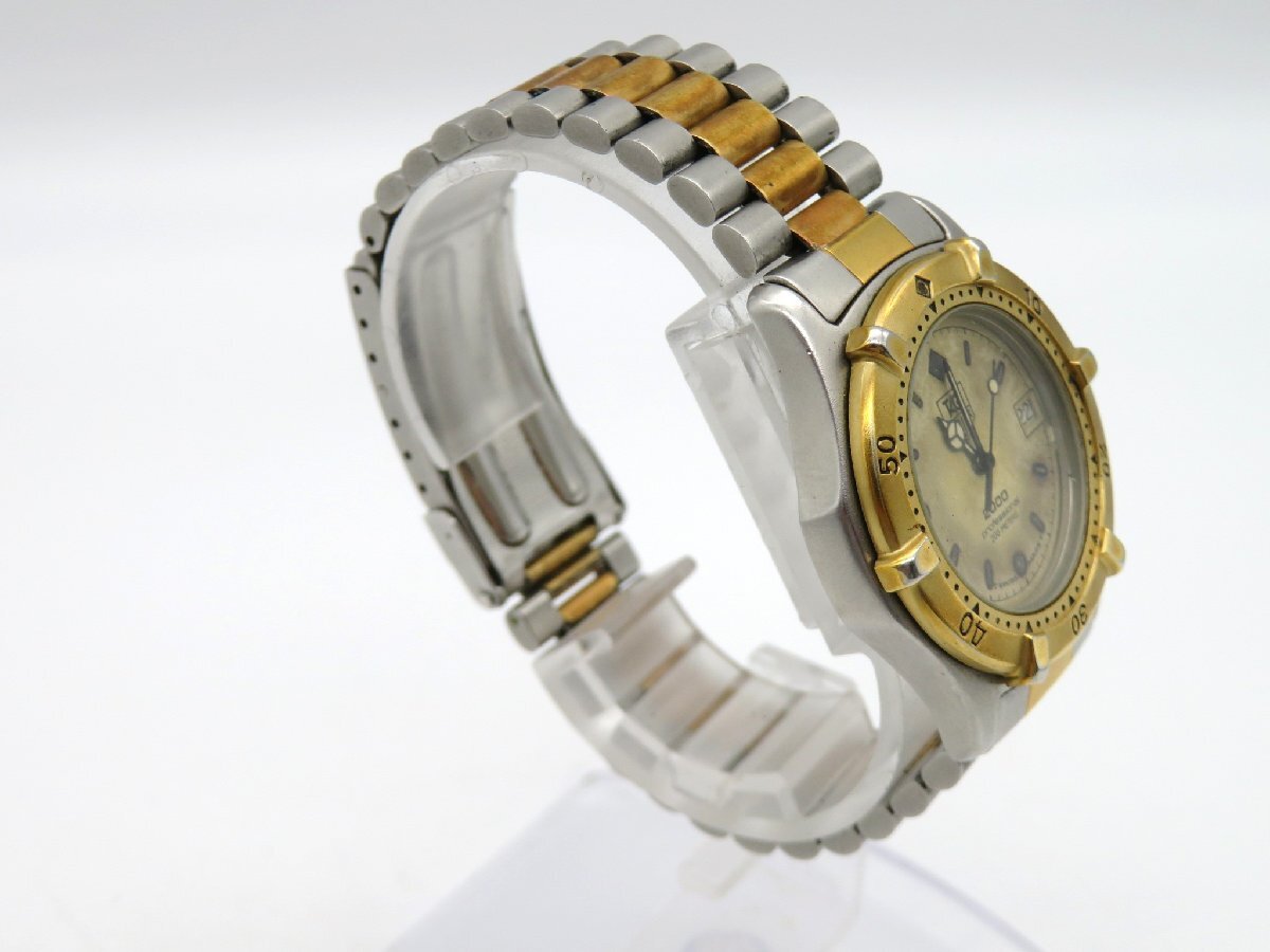1円■ジャンク■ タグホイヤー 964.013 ゴールド クオーツ ユニセックス 腕時計 M18908