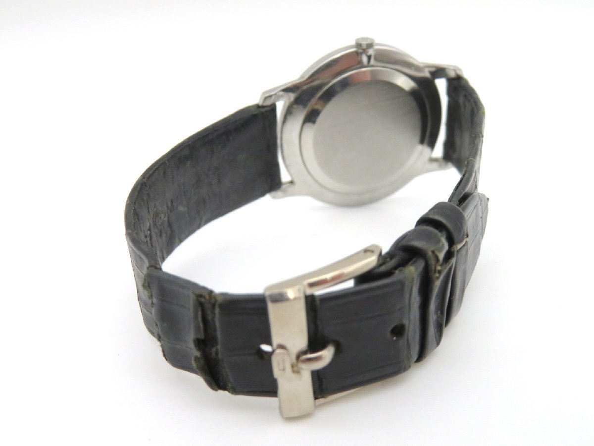 1円◆稼働◆ ユニバーサルジュネーブ ブラック 手巻き ユニセックス 腕時計 M39005の画像6