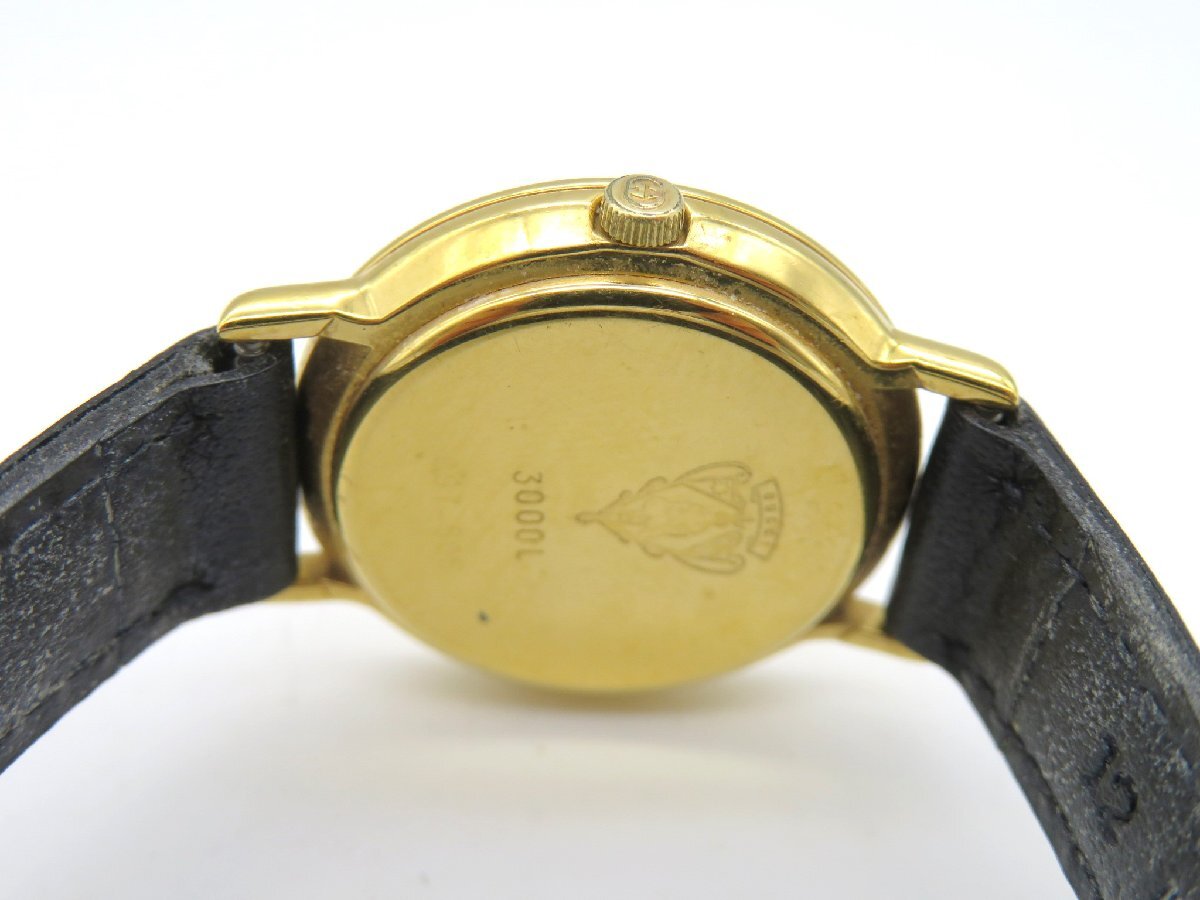 1円◆稼働◆ グッチ 3000L ゴールド クオーツ レディース 腕時計 M19106_画像6