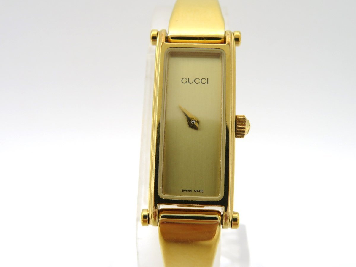 1 иен * работа * Gucci 1500 Gold кварц женские наручные часы M39201