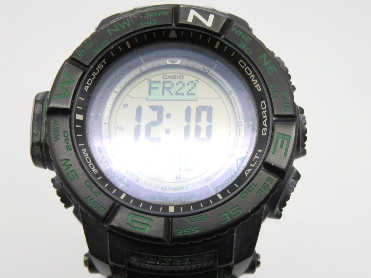 1円◆稼働◆ カシオ PRW-S3500 プロトレック デジタル ソーラー メンズ 腕時計 M40010_画像1