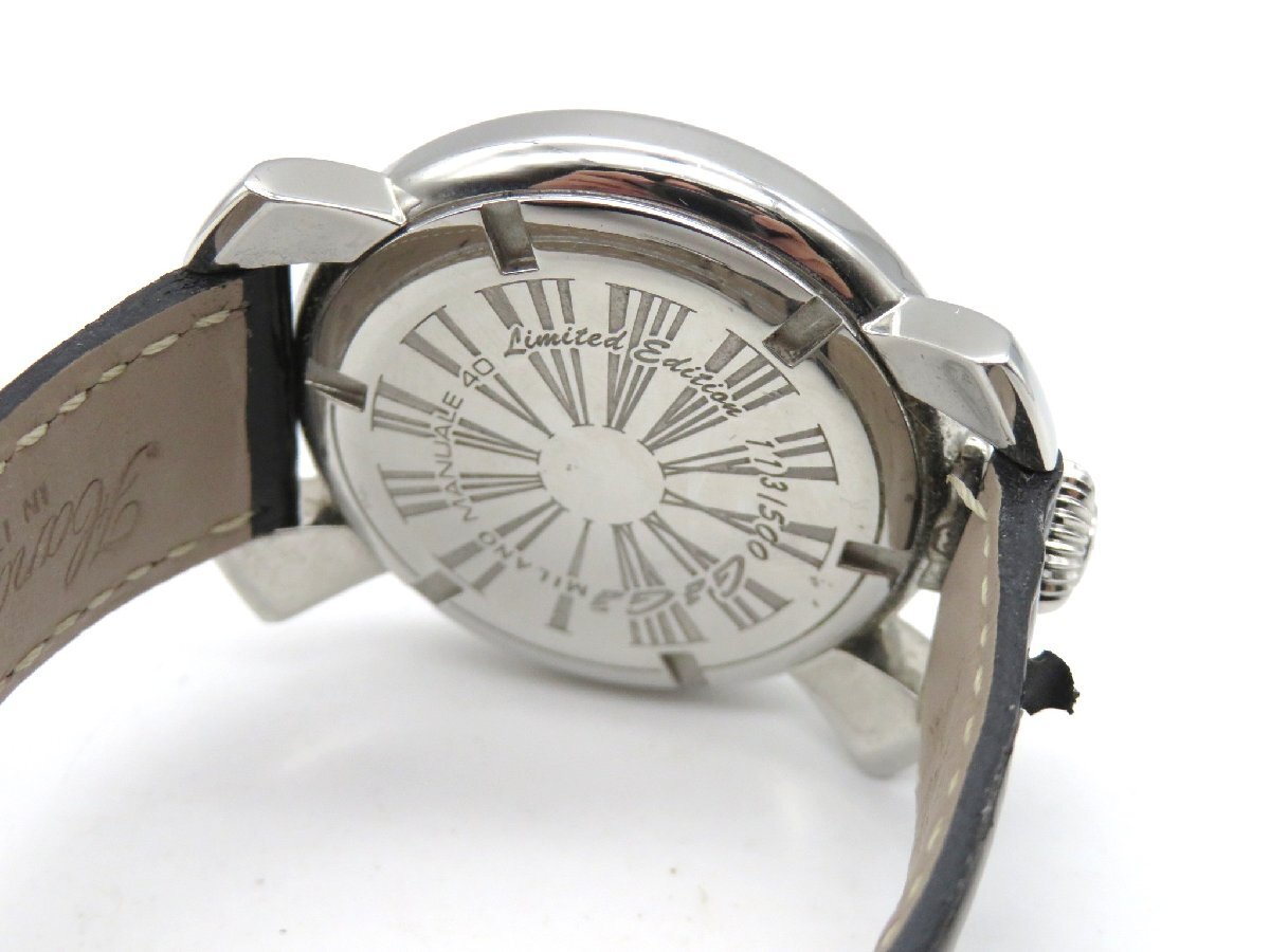 1円◆稼働◆ ガガミラノ レオパード クオーツ メンズ 腕時計 M38003の画像6