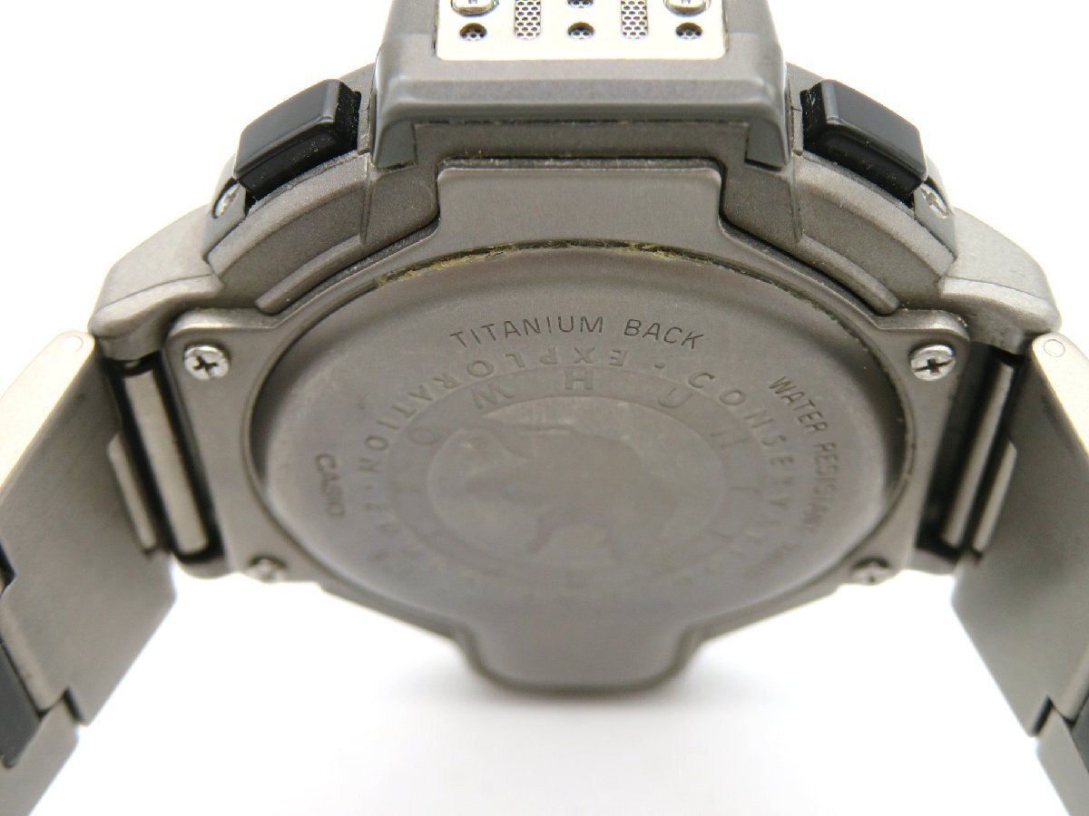 1円◆稼働◆ カシオ PRT-420 PRO TREK ハンティングワールド デジタル クオーツ メンズ 腕時計 M18811の画像6