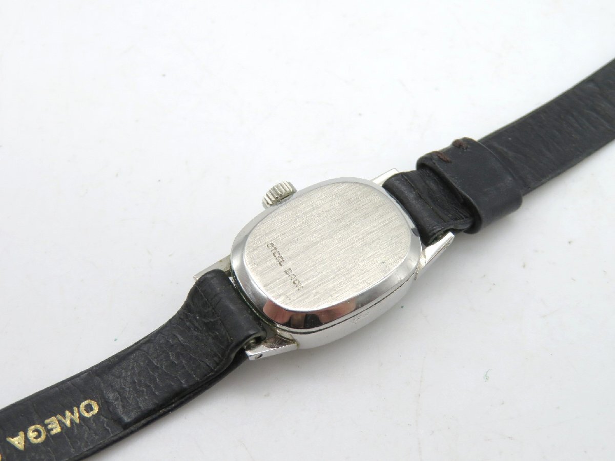 1円■ジャンク■ オメガ ジュネーブ シルバー 手巻き レディース 腕時計 M22302の画像6