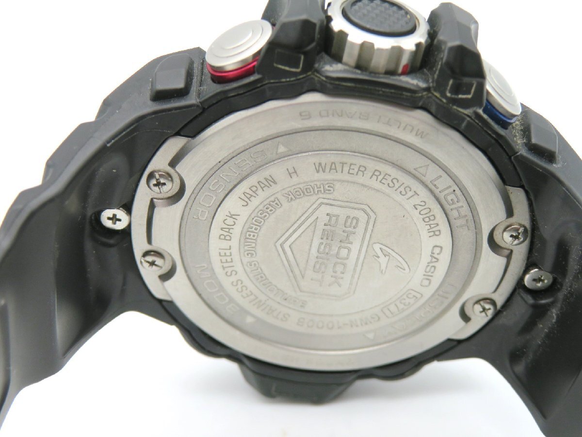 1円◆稼働◆ カシオ GWN-1000B G-SHOCK ブラック ソーラー メンズ 腕時計 M21503