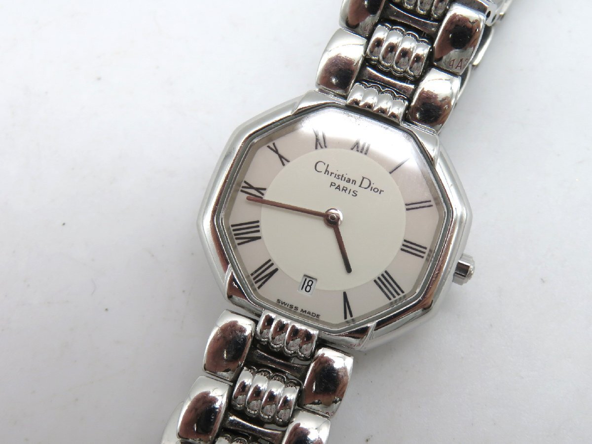 1 иен * работа * Christian Dior D48-106-1 крем кварц женские наручные часы M20901