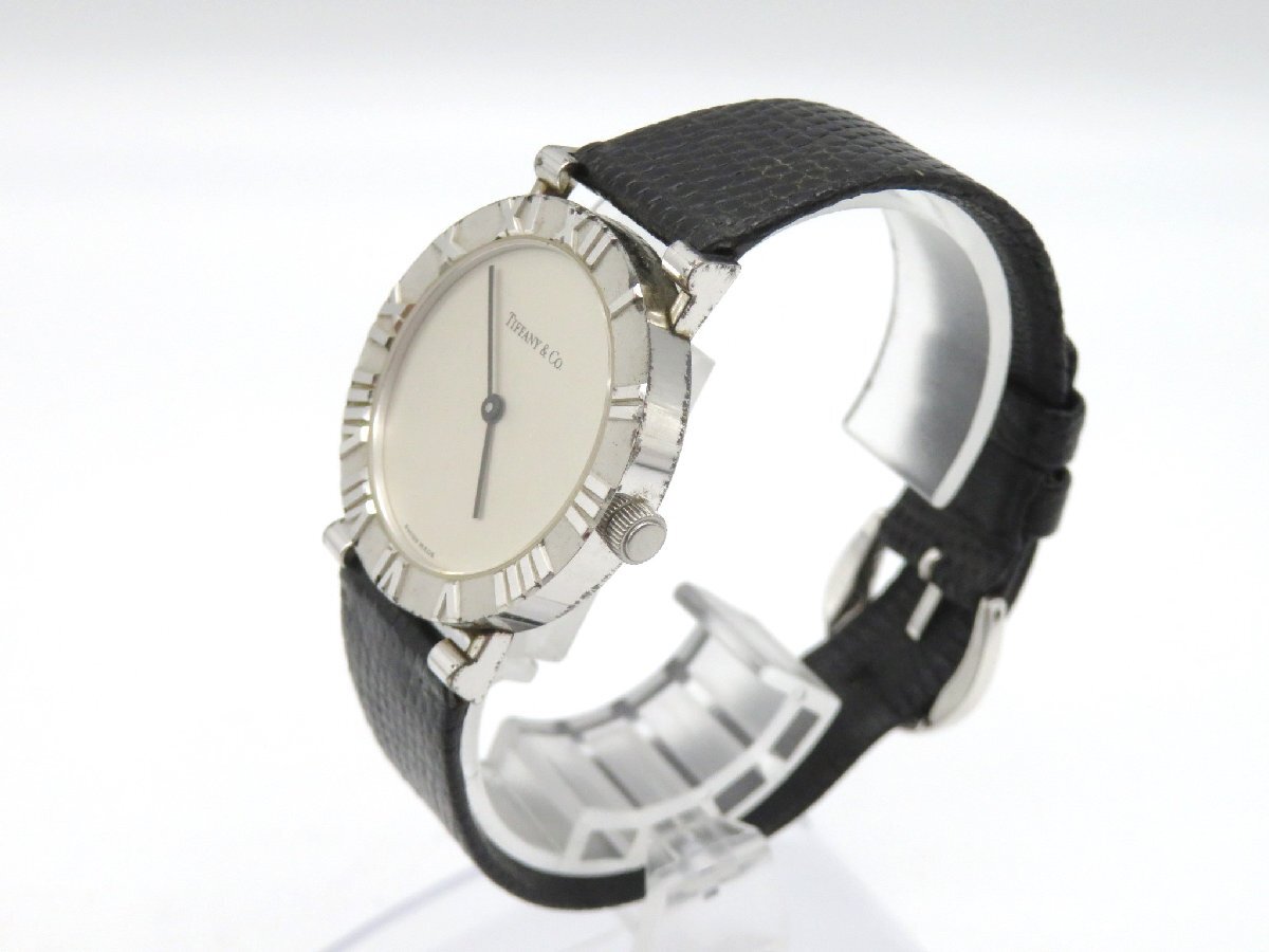 1円◆稼働◆ ティファニー シルバー クオーツ ユニセックス 腕時計 M21101の画像3