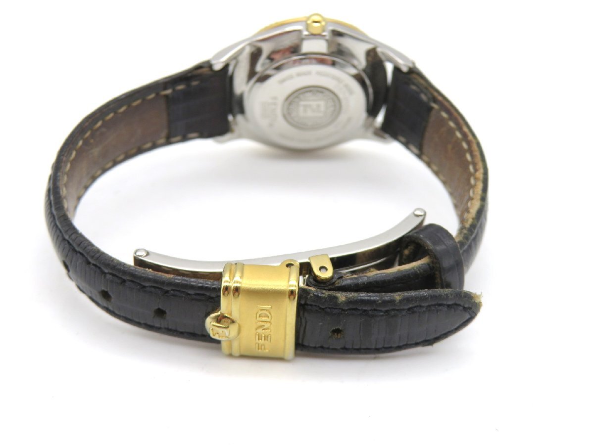 1 иен * работа * Fendi 2000L белый кварц женские наручные часы M19404
