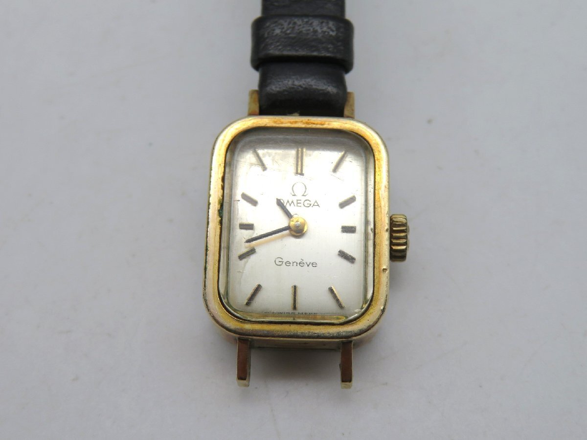 1円◆稼働◆ オメガ ジュネーブ ゴールド 手巻き レディース 腕時計 M22303