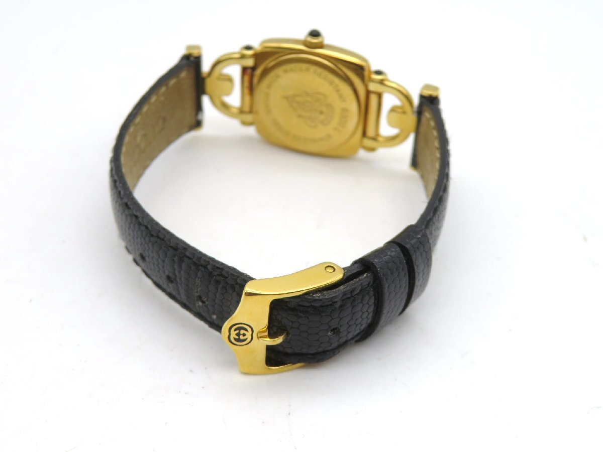 1円◆稼働◆ グッチ 6300L ブラック クオーツ レディース 腕時計 M38302_画像5