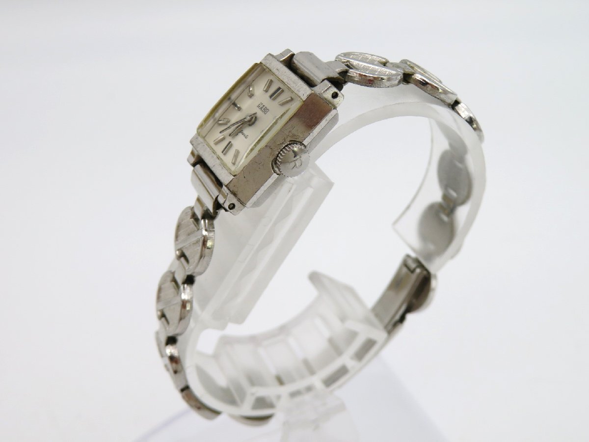 1円◆稼働◆ ラドー シルバー 手巻き レディース 腕時計 N901の画像2