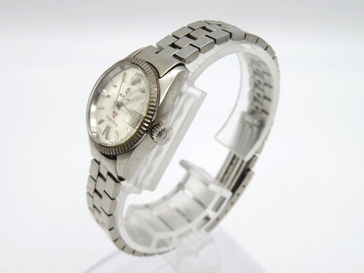 1 иен * работа * Rado лиловый шланг серебряный самозаводящиеся часы женские наручные часы M18306