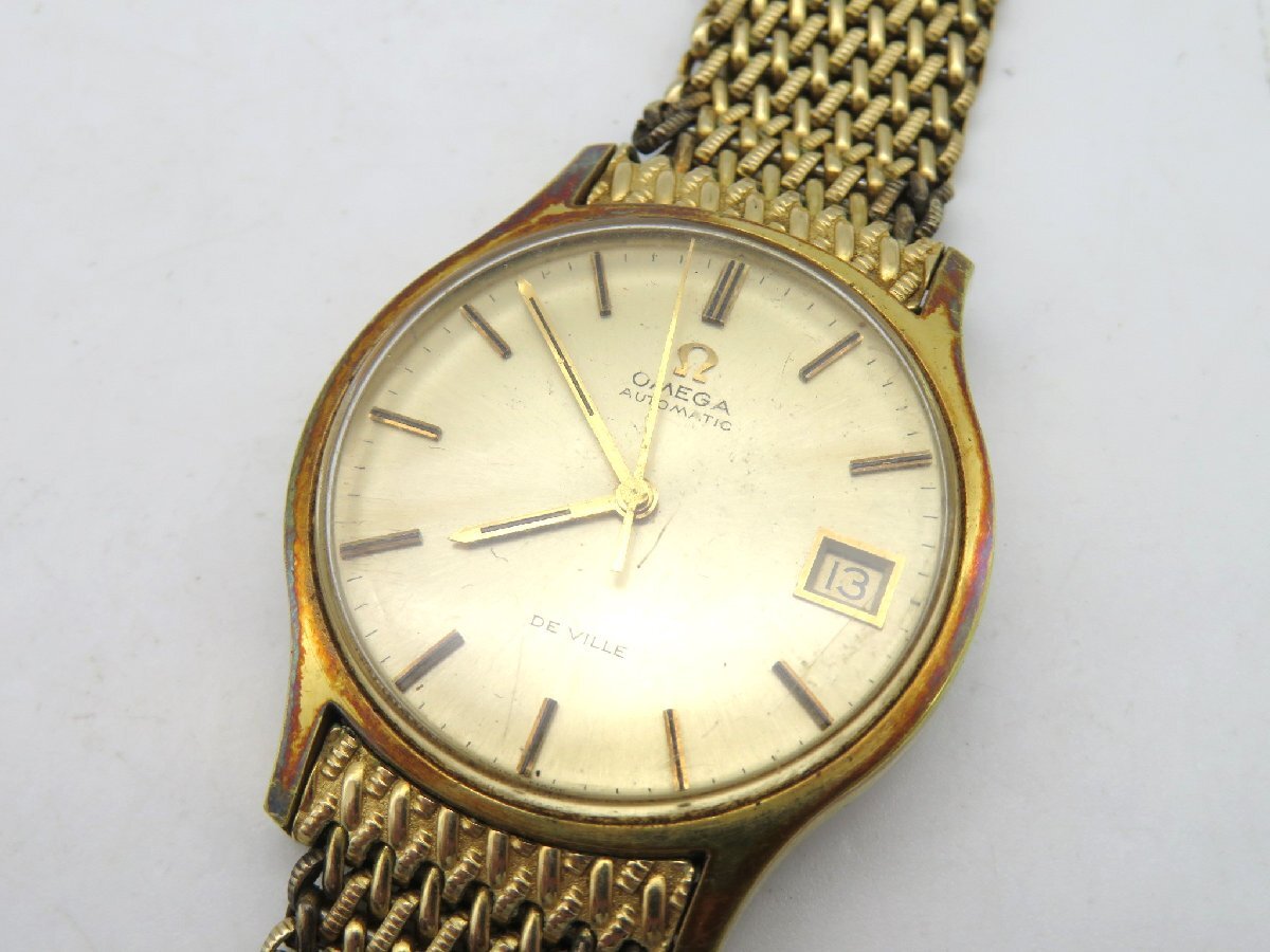 1円◆稼働◆ オメガ デヴィル ゴールド 自動巻き ユニセックス 腕時計 M18508
