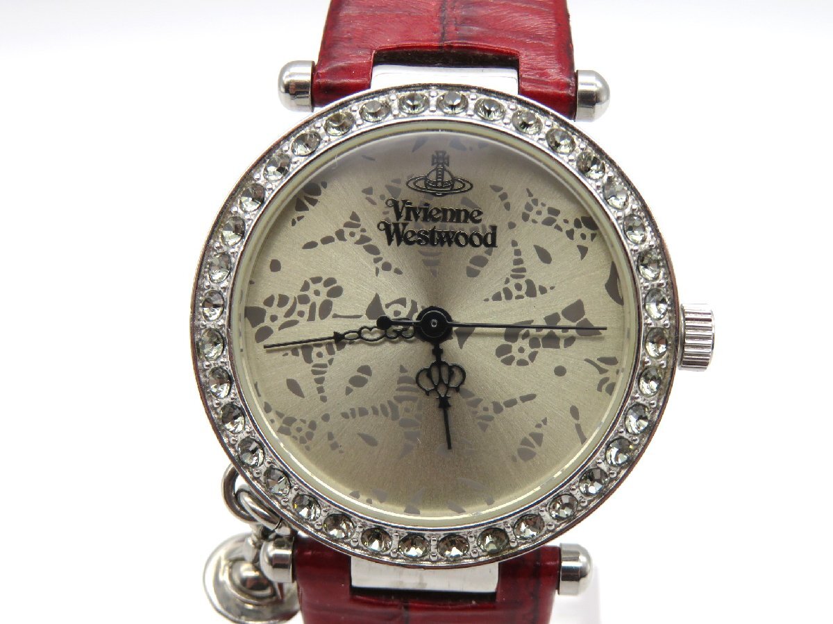 1円◆稼働◆ ヴィヴィアンウエストウッド ワールドトラベル ゴールド クオーツ ユニセックス 腕時計 M38001