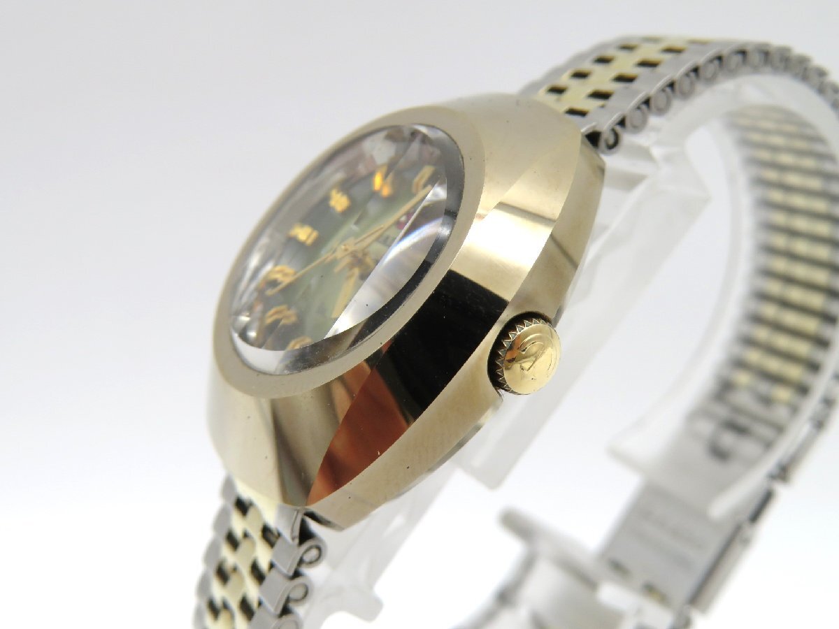 1円◆稼働◆ ラドー バルボア グリーン 自動巻き レディース 腕時計 M39805_画像2