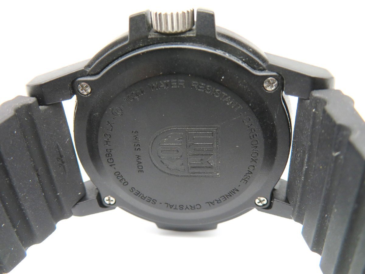 1円◆稼働◆ ルミノックス ブラック クオーツ メンズ 腕時計 M38803の画像5