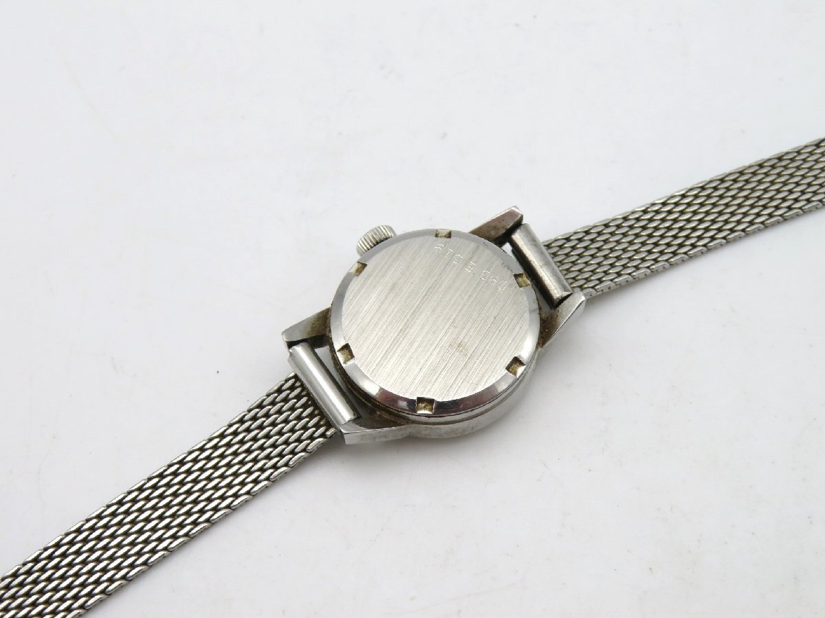 1円◆稼働◆ ゼニス シルバー 手巻き レディース 腕時計 M18809_画像6