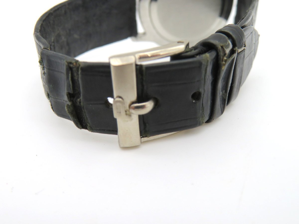 1円◆稼働◆ ユニバーサルジュネーブ ブラック 手巻き ユニセックス 腕時計 M39005の画像4