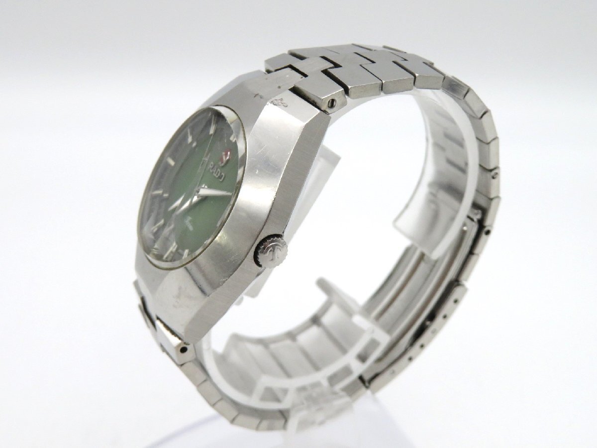 1円◆稼働◆ ラドー Ticino モスグリーン 自動巻き ユニセックス 腕時計 M18301_画像3