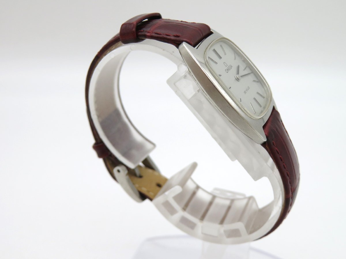 1円◆稼働◆ オメガ デビル シルバー 手巻き レディース 腕時計 N902の画像3