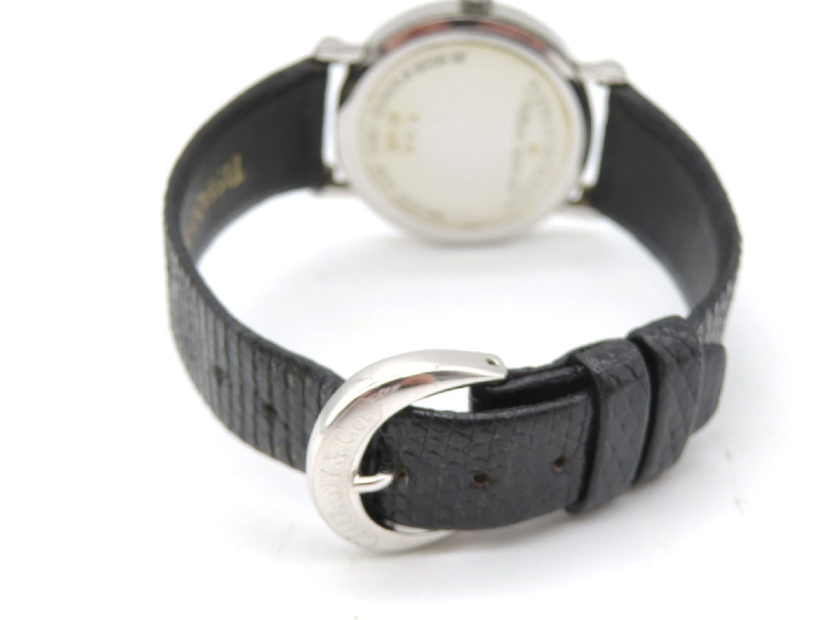 1円◆稼働◆ ティファニー シルバー クオーツ ユニセックス 腕時計 M21101の画像5