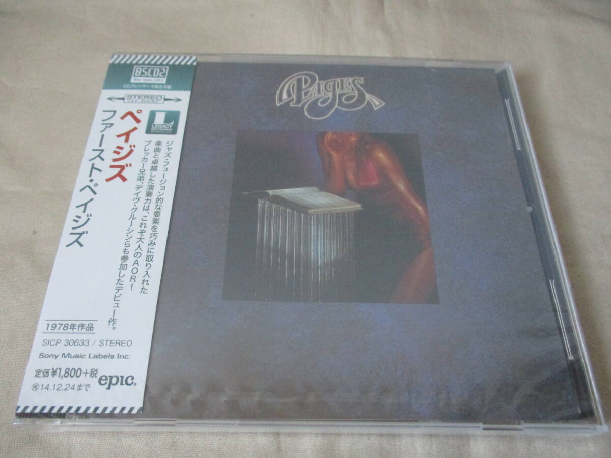 PAGES S.T.(1st) ‘14(original ’78) 新品未開封 高品質BS(Blu-spec)CD2 AOR Mr.Mister Richard Page_画像1