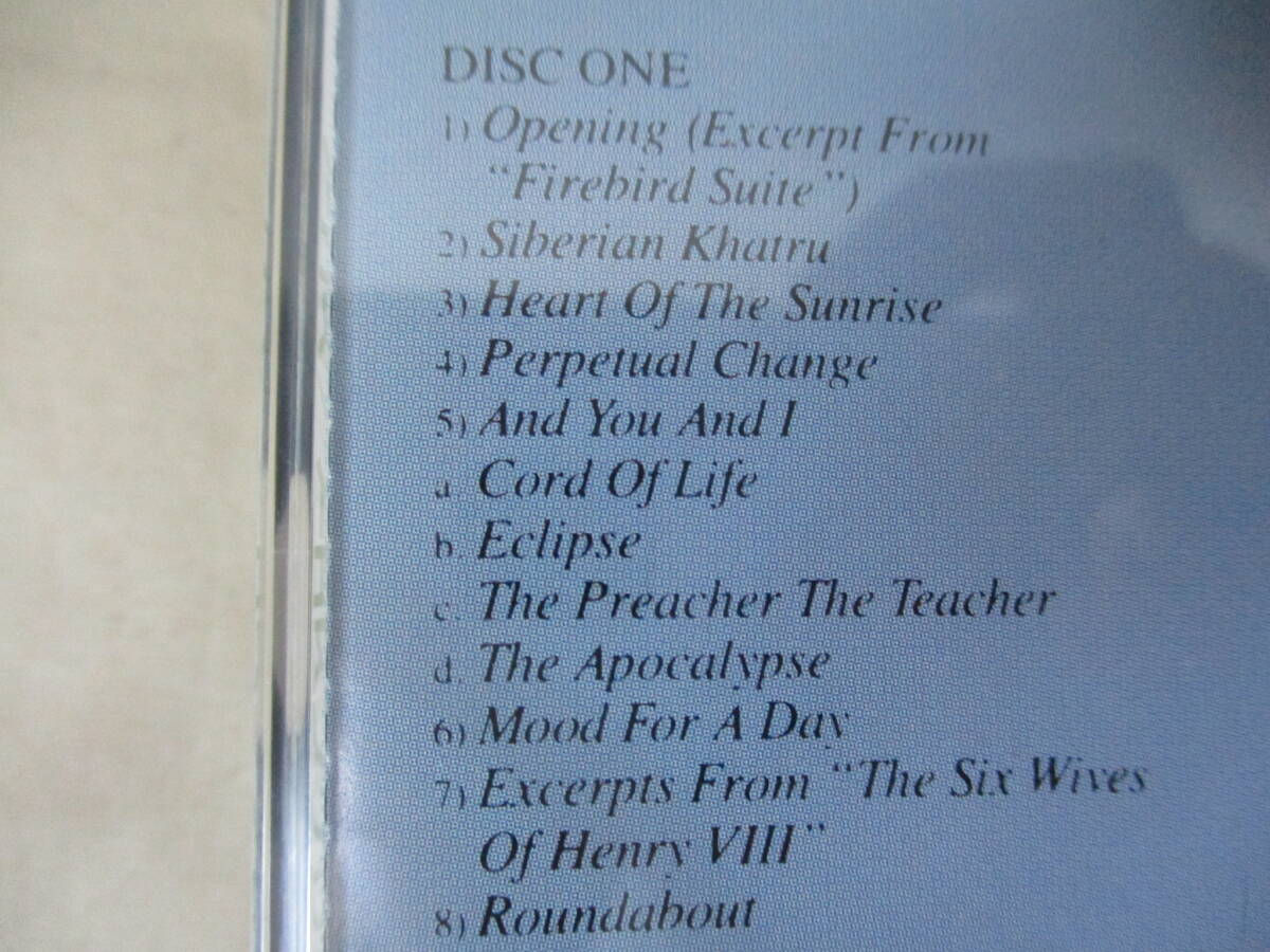 YES Yessongs ‘87(original ‘73) 国内初CD化 帯付国内盤 55XD-718～9 ライヴ ２枚組全１３曲の画像2
