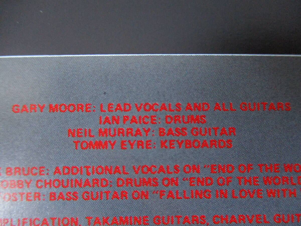 GARY MOORE Corridors Of Power( большой . становится ..) *86(original *83) внутренний с лентой первый период запись 32VD-1008 Neil Murray/Ian Paice участие 