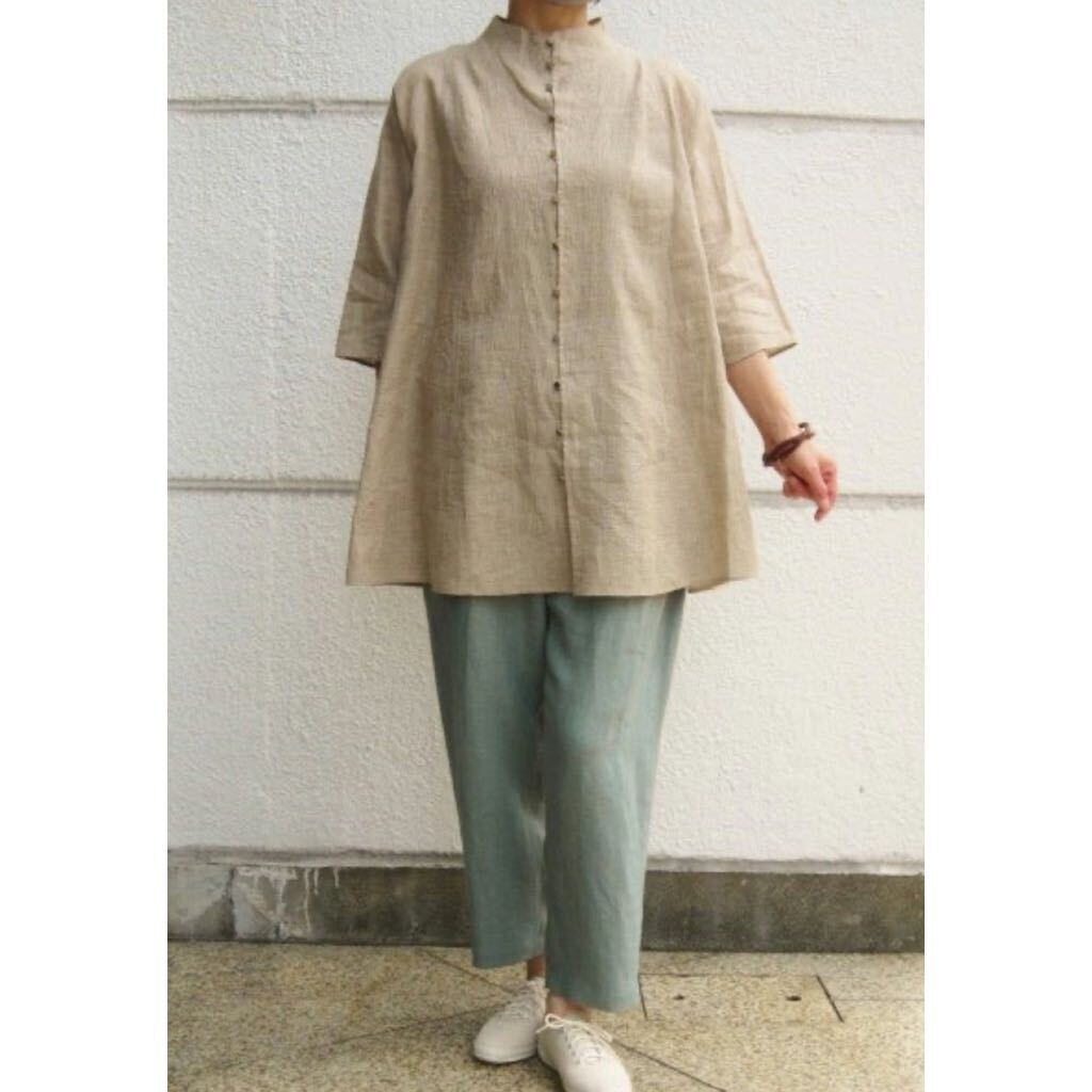 * прекрасный товар * Jurgen Lehl 2022SS длинный блуза туника перо тканый хлопок linembabag-li(44000 иен )