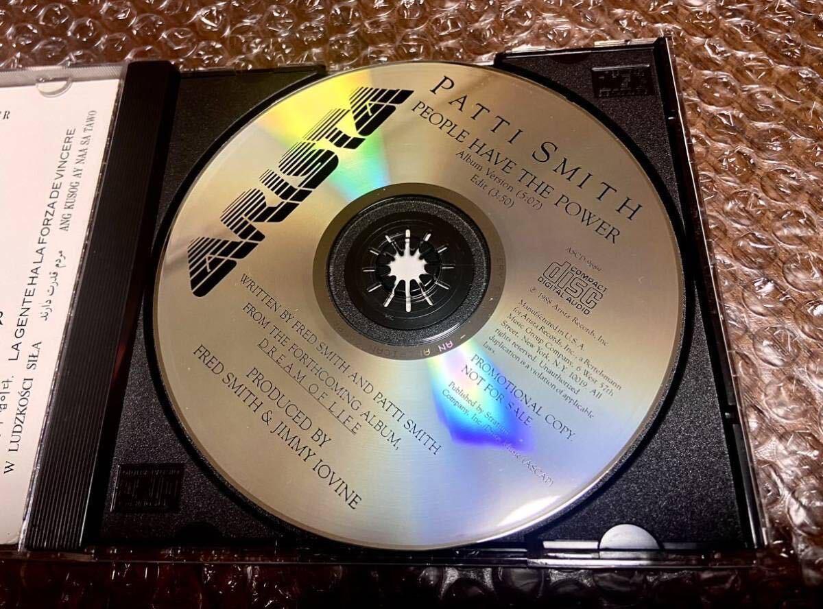 パティ・スミス Patti Smith USAプロモ 特製CD 2曲 1988年 special promo only 初期CD貴重盤 RARE versionの画像3