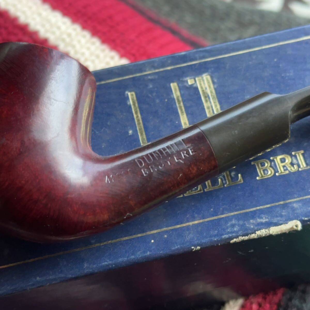 70年代 ★希少 レア！OLD DUNHILL SHELL BRIAR ヴィンテージ ダンヒル パイプ イングランド製 ★おまけ付きセットの画像4