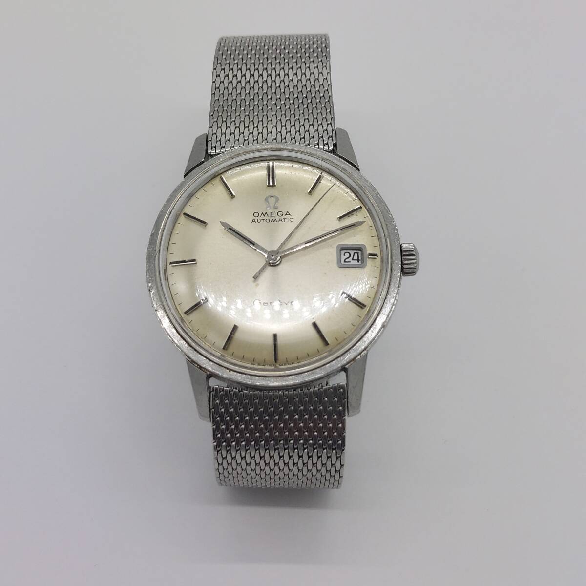 【稼働品】OMEGA オメガ シーマスター AT シーマスターデイト 自動巻き 腕時計 Geneve ヴィンテージ ジュネーブ Seamaster (6015)の画像2