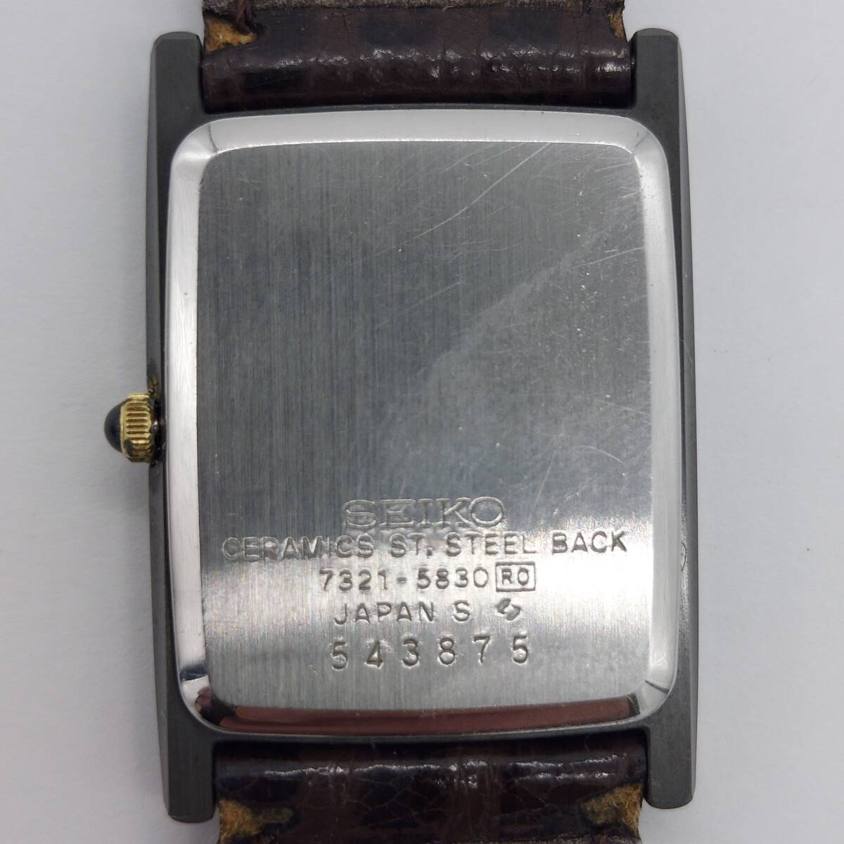[6199] Seiko Dolce 7321-5830 quarts wristwatch operation not yet verification 