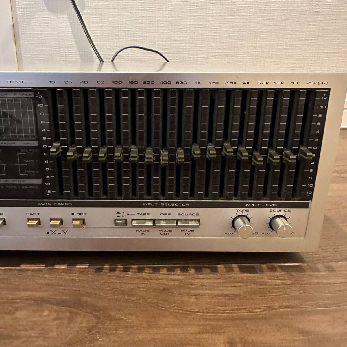 希少通電確認済!! PIONEER パイオニア SG-77 グラフィックイコライザー STEREO GRAPHIC EQUALIZER オーディオ機器 グライコの画像4