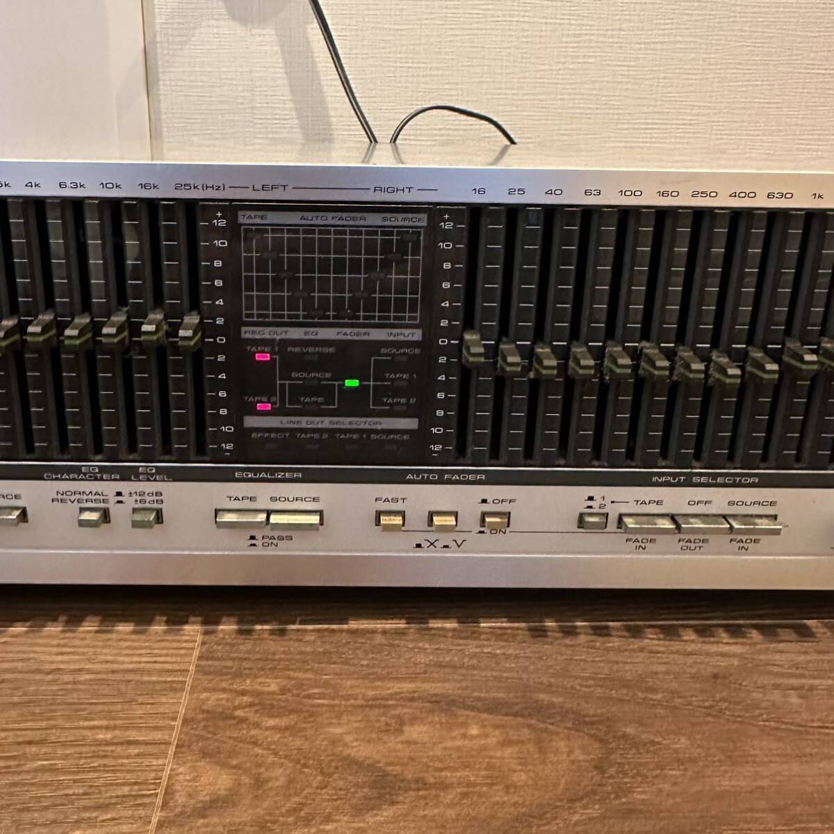 希少通電確認済!! PIONEER パイオニア SG-77 グラフィックイコライザー STEREO GRAPHIC EQUALIZER オーディオ機器 グライコの画像3