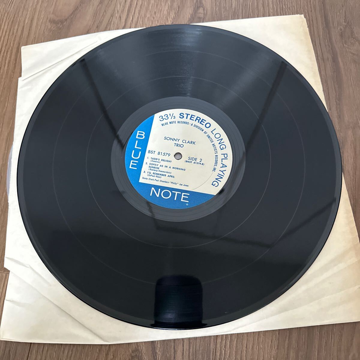 希少US盤LP!! SONNY CLARK TRIO ソニークラークトリオ PAUL CHAMBERS ポールチェンバース BST81579 レコード BLP1579 STEREO ステレオの画像4