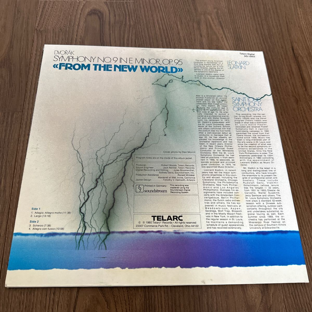 希少独盤LP!! LEONARD SLATKIN レオナード・スラットキン ドヴォルザーク 交響曲第9番 新世界 NEW WORLD SYMPHONY NO.9 DG-10053 レコード_画像2