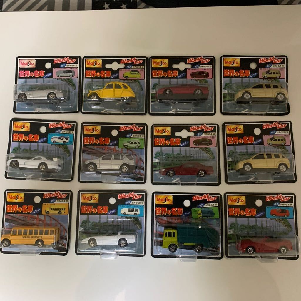 * Maisto world. famous car collection minicar 12 pcs together new goods 