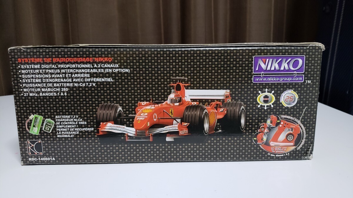 NIKKO　ラジコン　1/14　フェラーリ F2005　ミハエル・シューマッハ　見走行品　送料無料_画像5