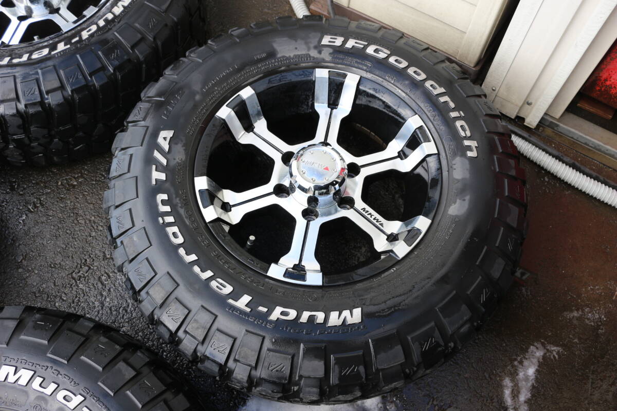 ★183 MKW MK-36 16インチ８Jインセット±０ PCD139.7 BFグットリッチ マッドテレン 265/75R16 ランクル プラド FJ等 ４本 札幌の画像5