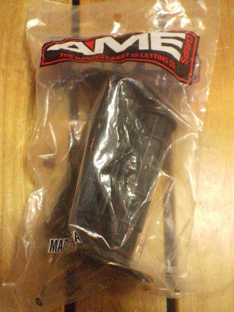 黒 ブラック AME エーエムイー フルワッフル グリップ オールドＢＭＸ用 新品未使用 USA製 OLD BMX OLDBMXの画像1
