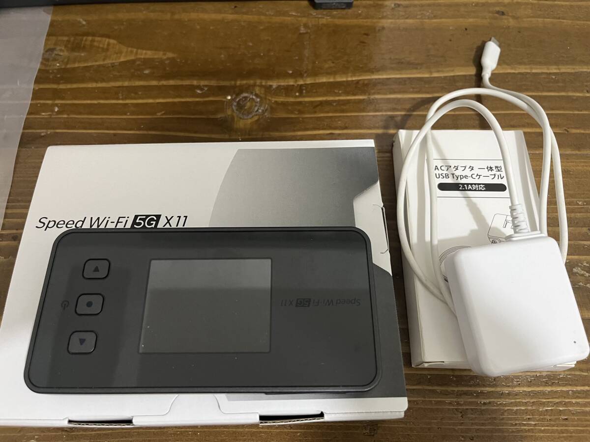 中古動作品 Speed Wi-Fi 5G X11 NAR01 モバイルルーターの画像1