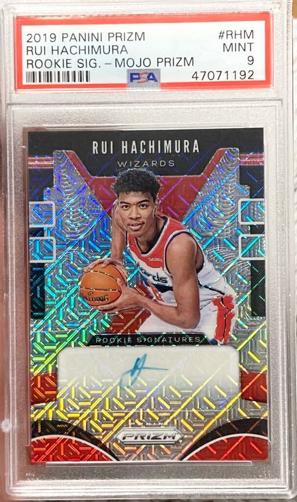 ★PSA9 RC【/25】 Rui Hachimura 2019-20 PANINI PRIZM MOJO 八村 塁 25枚 限定 NBA Rookie auto card ルーキー 直書 サイン カード Lakersの画像1