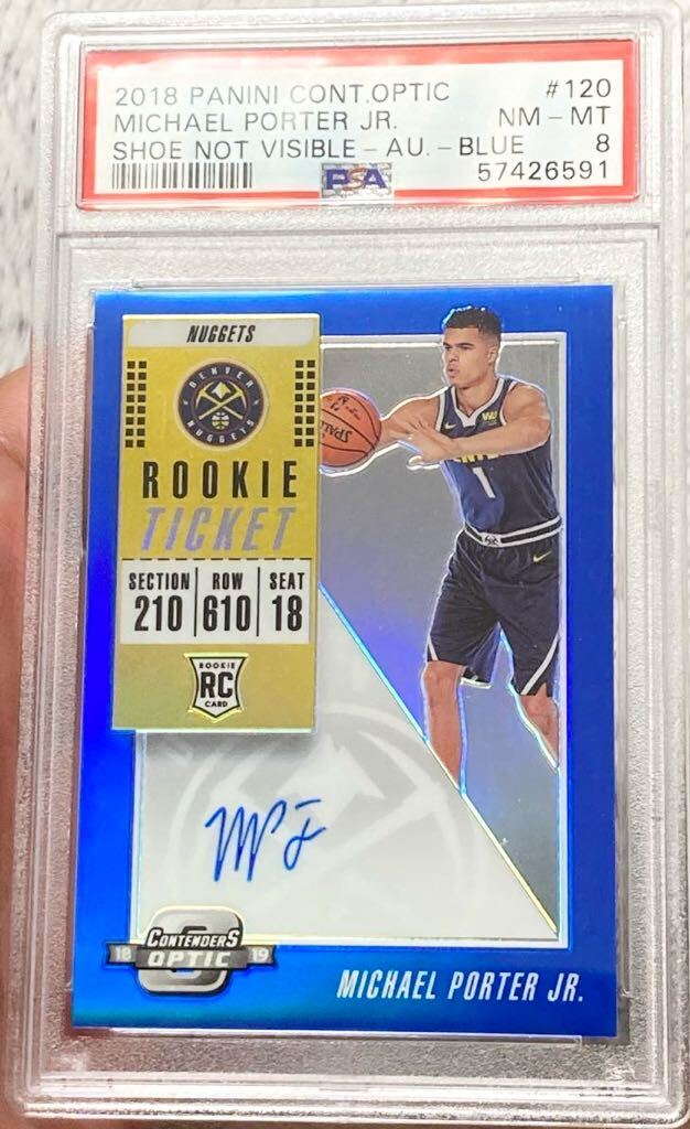 /49【RC】 鑑定済 Michael Porter Jr. 2018-19 PANINI マイケル・ポーターJr. MPJ NBA Rookie card ルーキー 直書 サイン カード auto PSA の画像1