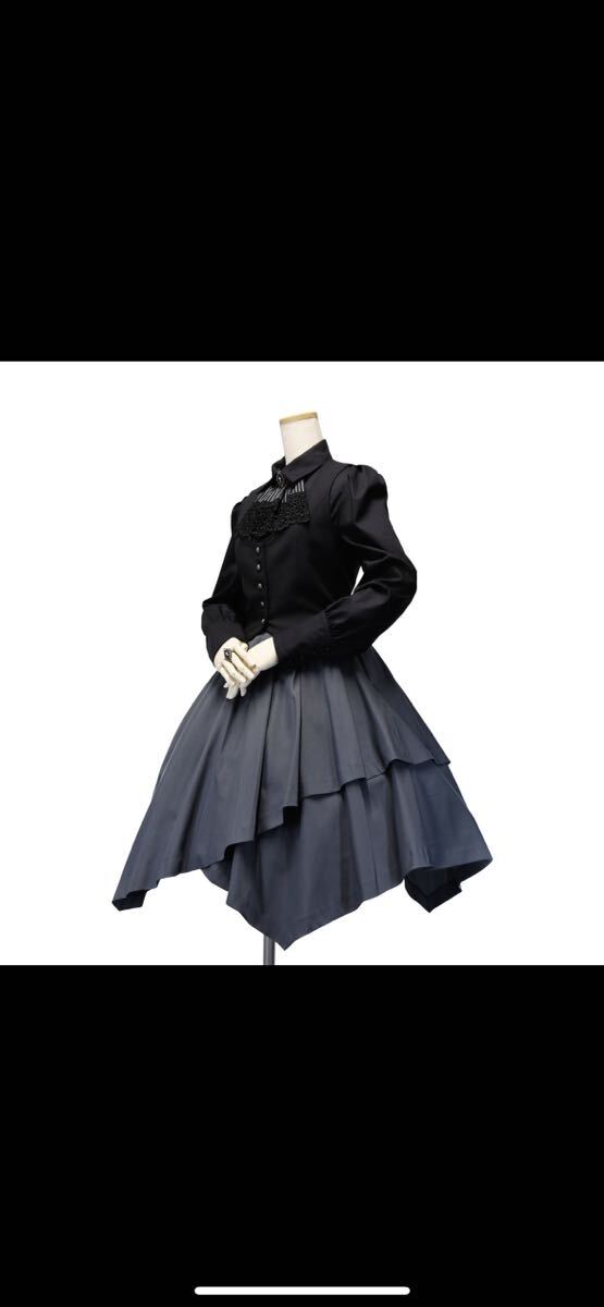  новый товар Shegliti постоянный tuck юбка серый Gothic and Lolita roli.ta готический Лолита 