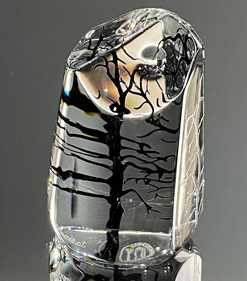 8160円 Baccarat バカラ/※多面体ペーパーウェイト オブジェ 森 8160円 Baccarat バカラ/※多面体ペーパーウェイト オブジェ 森