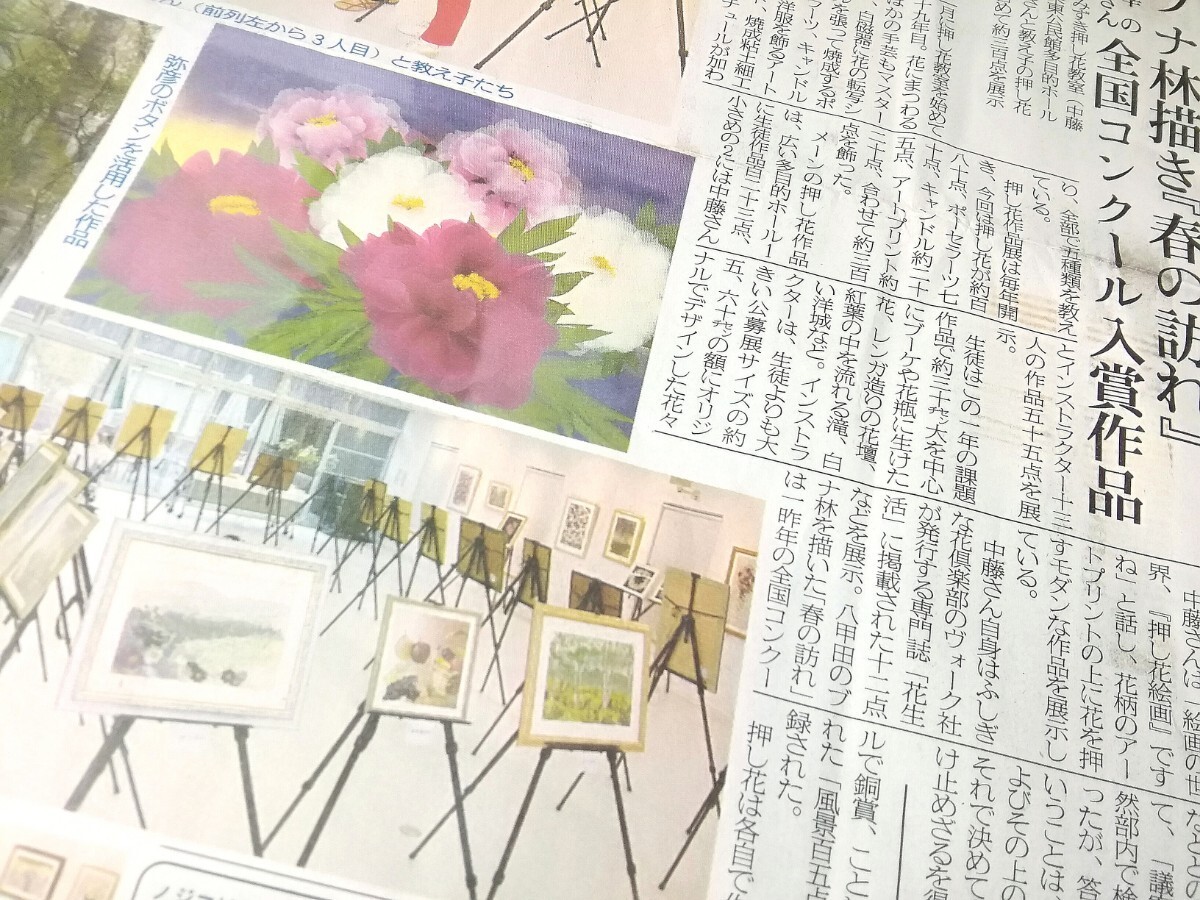 ふしぎな花倶楽部 　押し花絵額　 新潟県弥彦のボタンを活用した作品『ぼたん』　額装/額縁　(60 アンティークゴールド額)　押し花　 ①①_画像10