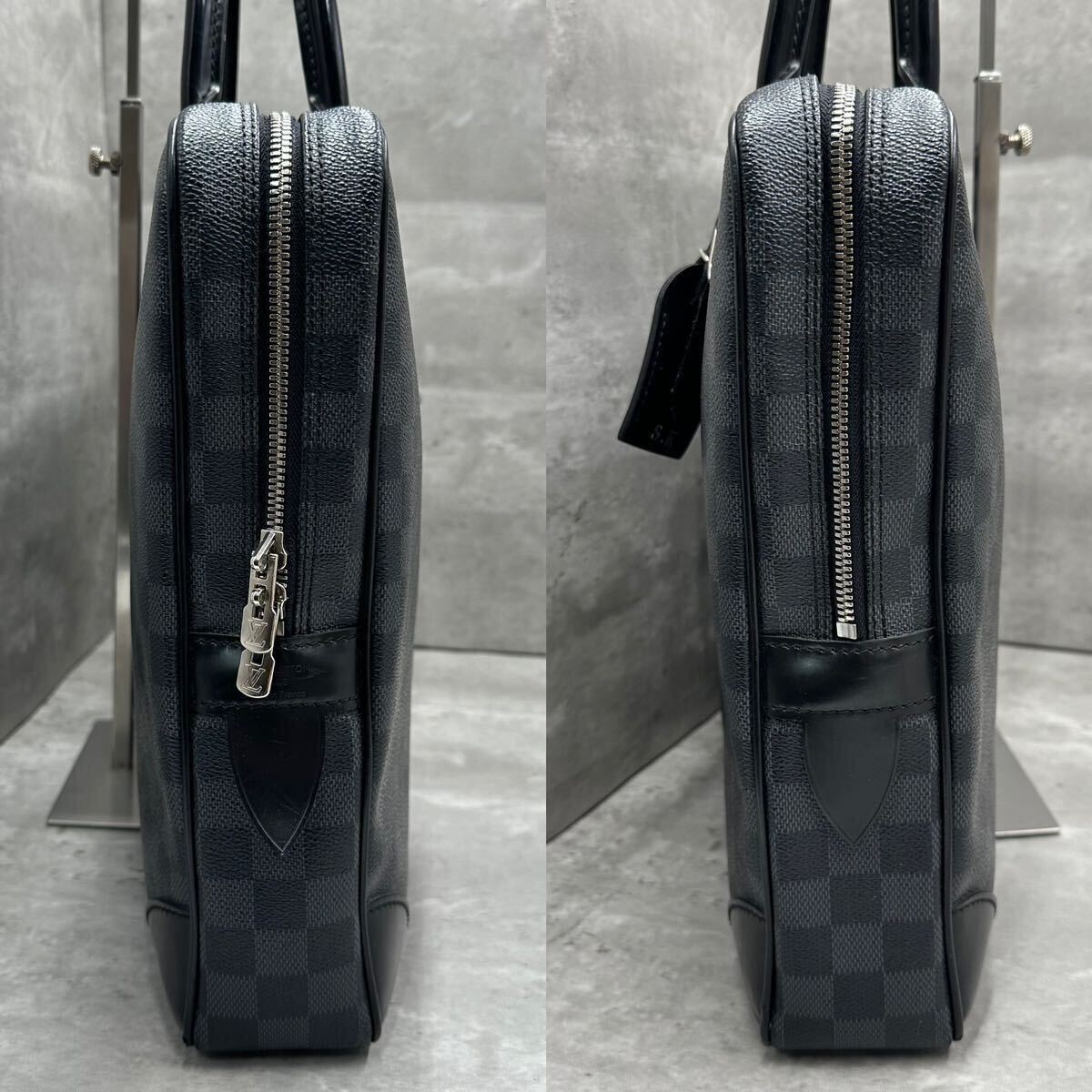 1円■最高級■ ルイヴィトン Louis Vuitton メンズ ダミエグラフィット ポルトドキュマン ジュール ビジネスバッグ N48224 トートバッグの画像4