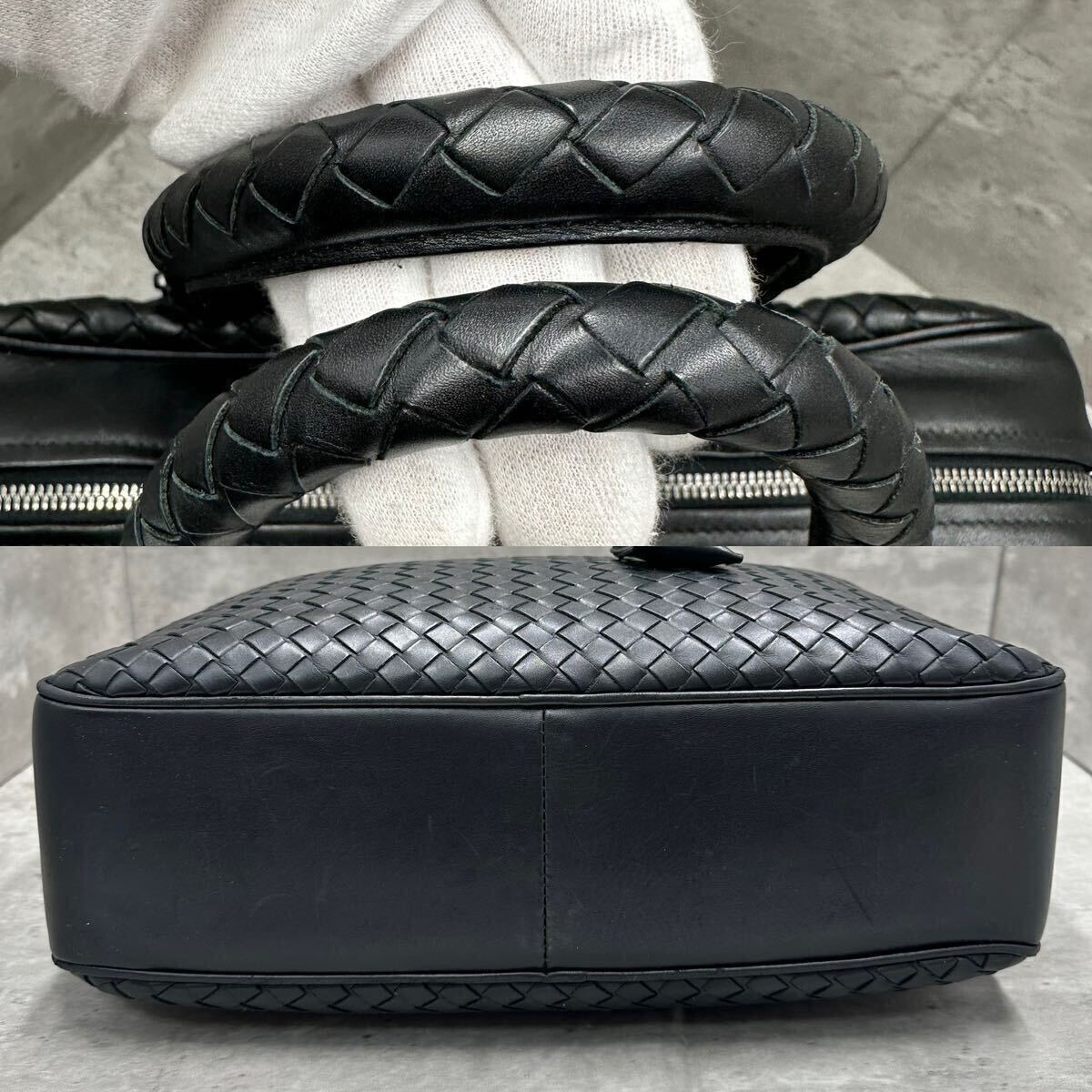 1円■最高級■ BOTTEGA VENETA ボッテガヴェネタ メンズ トートバッグ ビジネス ブリーフケース イントレチャート 2way レザー 大容量 黒_画像6