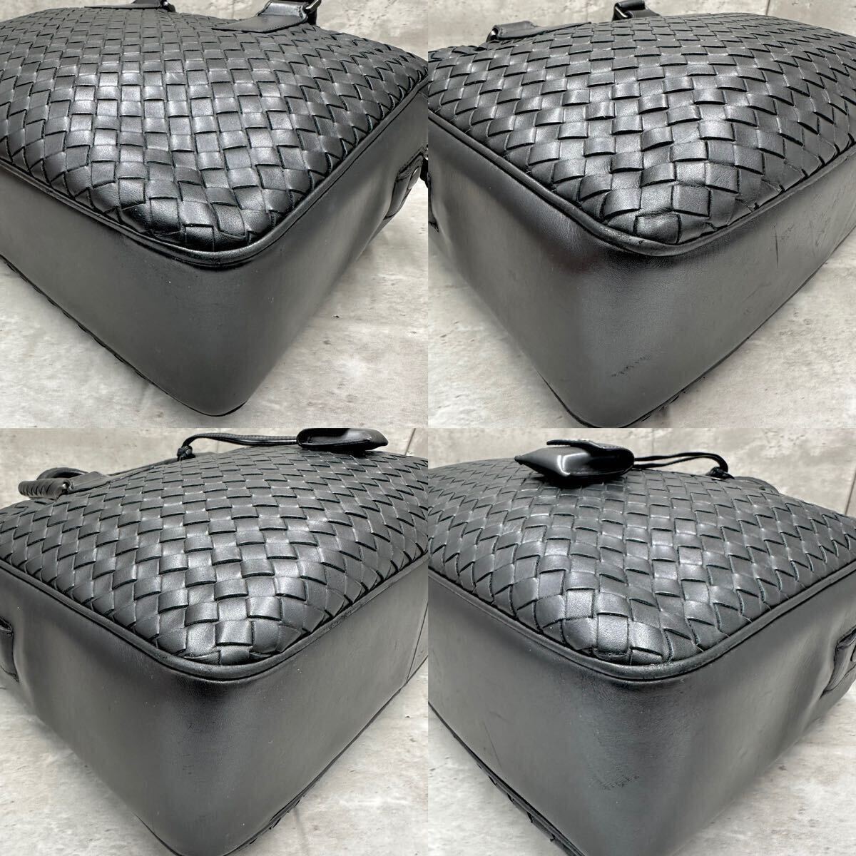 1円■最高級■ BOTTEGA VENETA ボッテガヴェネタ メンズ トートバッグ ビジネス ブリーフケース イントレチャート 2way レザー 大容量 黒_画像5